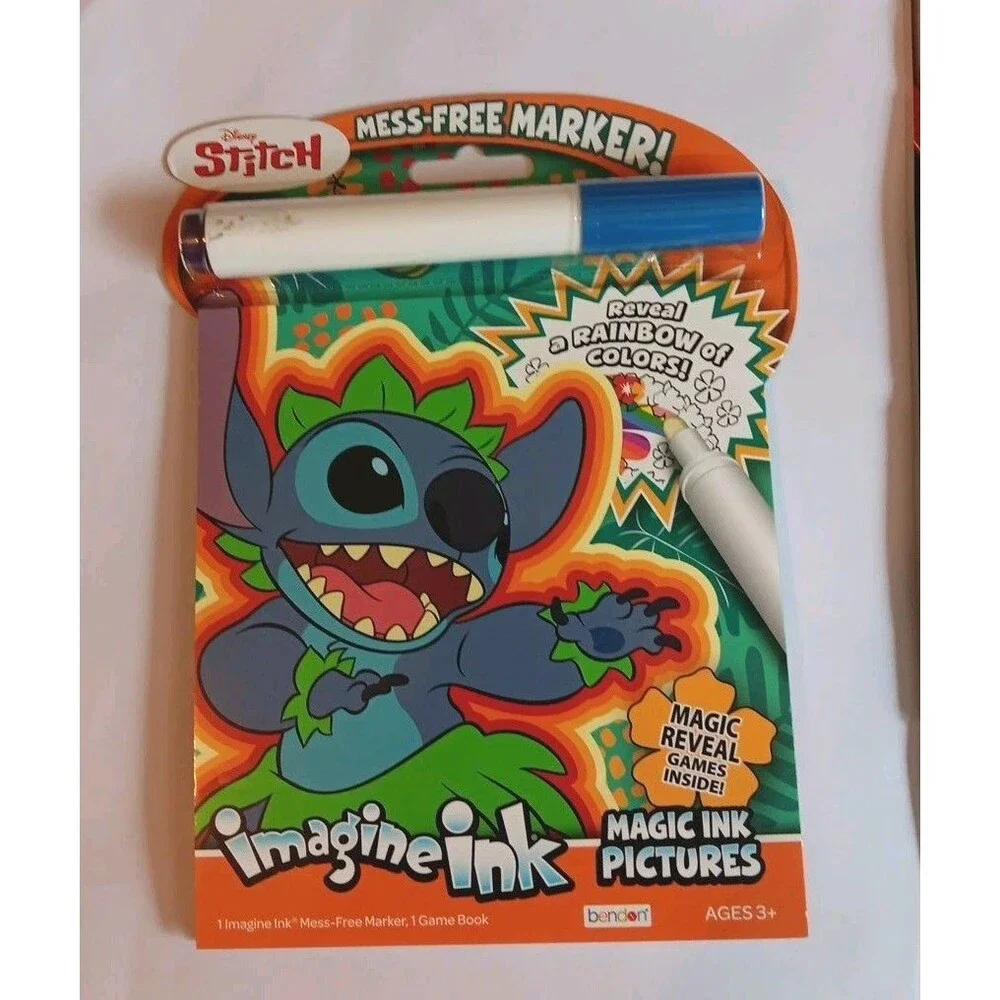 Disney Stitch Magine Ink Coloring Book With Mess Free Marker